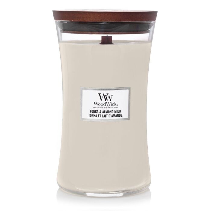 Woodwick - Tonka & Almond Milk Large Jar